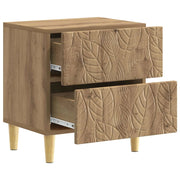 Comodino | Armadio da Notte | Mobiletto da notte Rovere Artigianale 43 x 34,5 x 48 cm