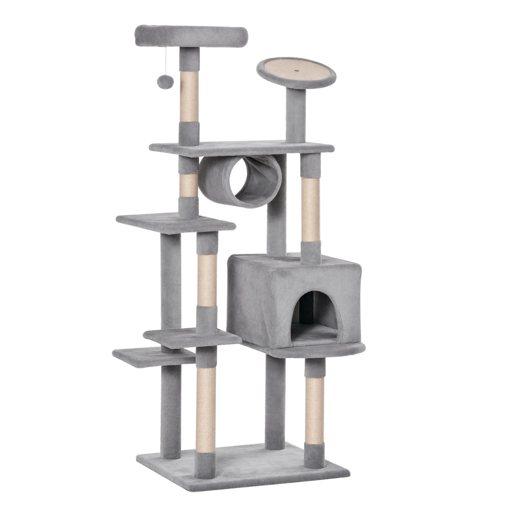 Tiragraffi per Gatti ¨C zephmum ¨C Grigio, 60x50x165cm