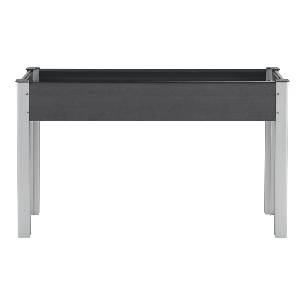 Aiuola Rialzata Beverwijk 125 x 40 x 75 cm - Grigio Scuro [en.casa]