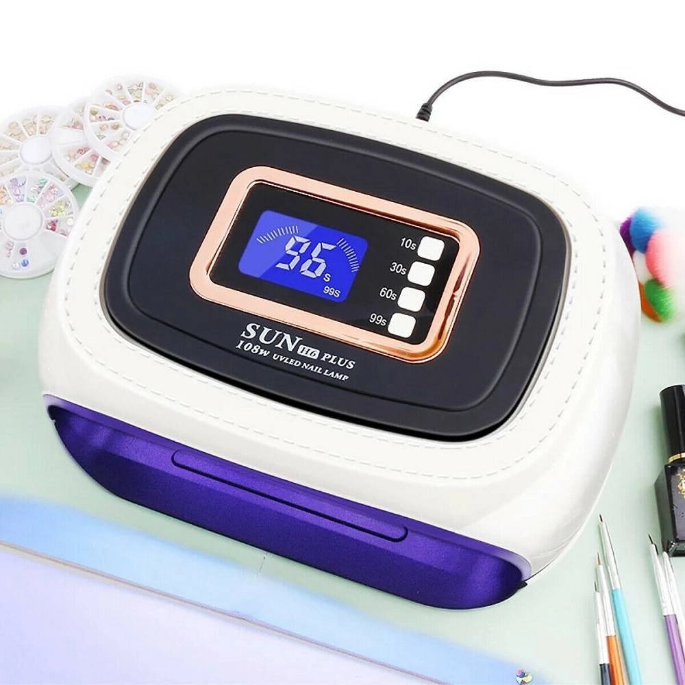 Trade Shop - Lampada Unghie Uv Led Fornetto Unghie Nail Art Nail Lamp 108w 42 Led Sun H6 Plus -