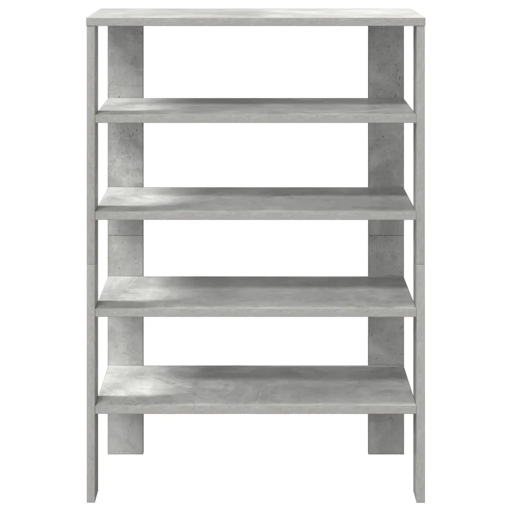 Scarpiera Grigio Cemento 61x32x87,5 cm in Legno Multistrato 859854