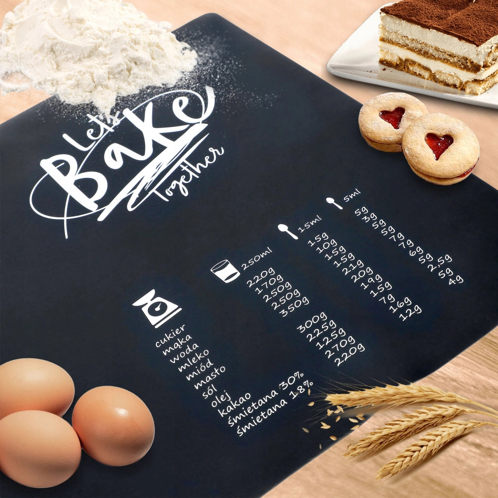 Tappetino da pasticceria in silicone KADAX 50x40 cm, grande, antiscivolo