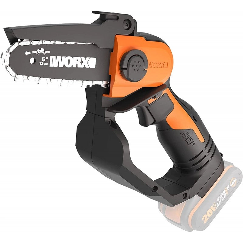 Motosega Potatore a Batteria WG324E.9 20V Solo Corpo Barra 12 cm per Potatura - Worx