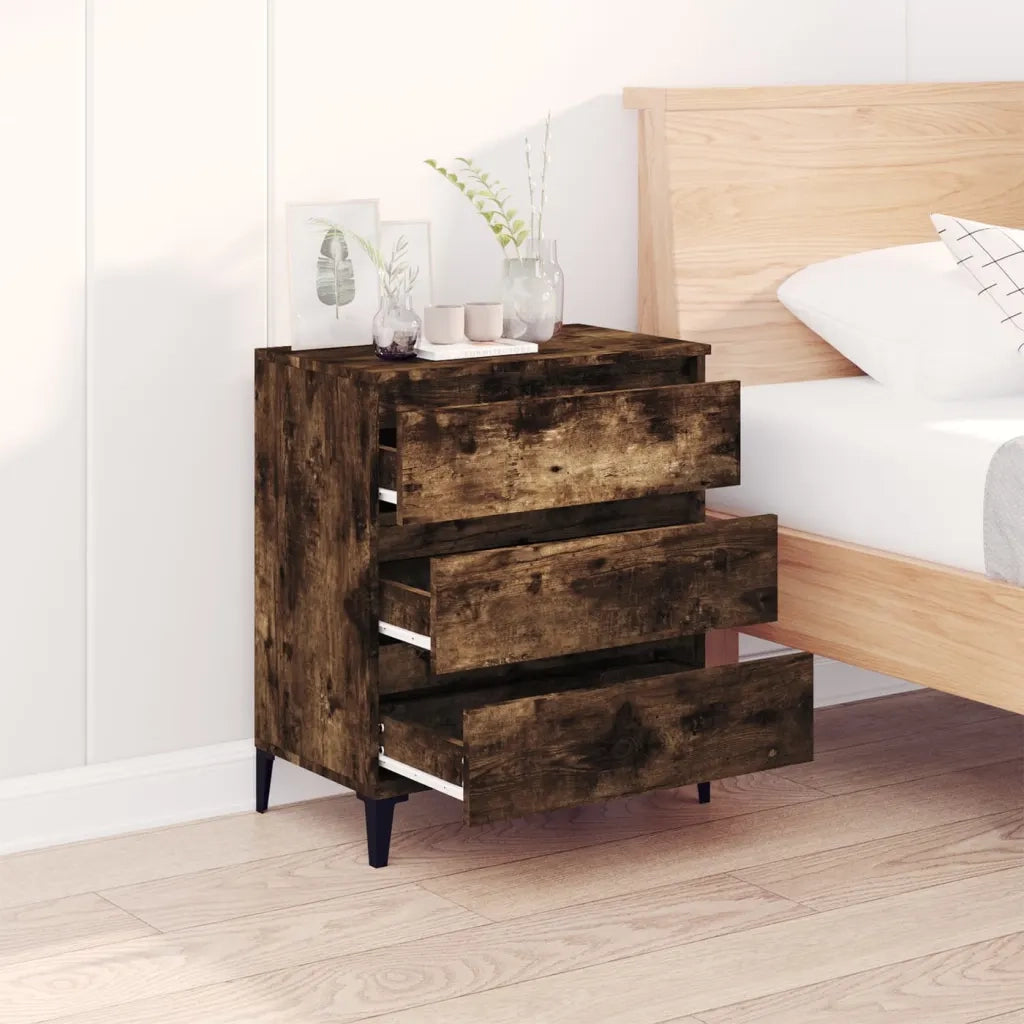 Credenza Rovere Fumo 60x35x70 cm in Legno Multistrato cod mxl 28129