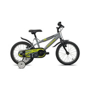 Bicicletta esperia 259600 bimbo con rotelle grey e black glossy
