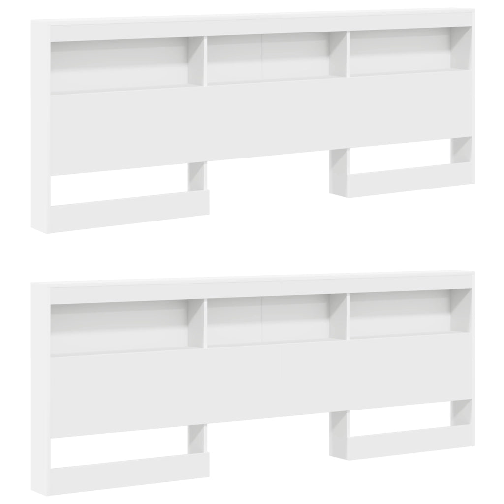 Letto a scaffale bianco 180x200 cm in legno ingegnerizzato