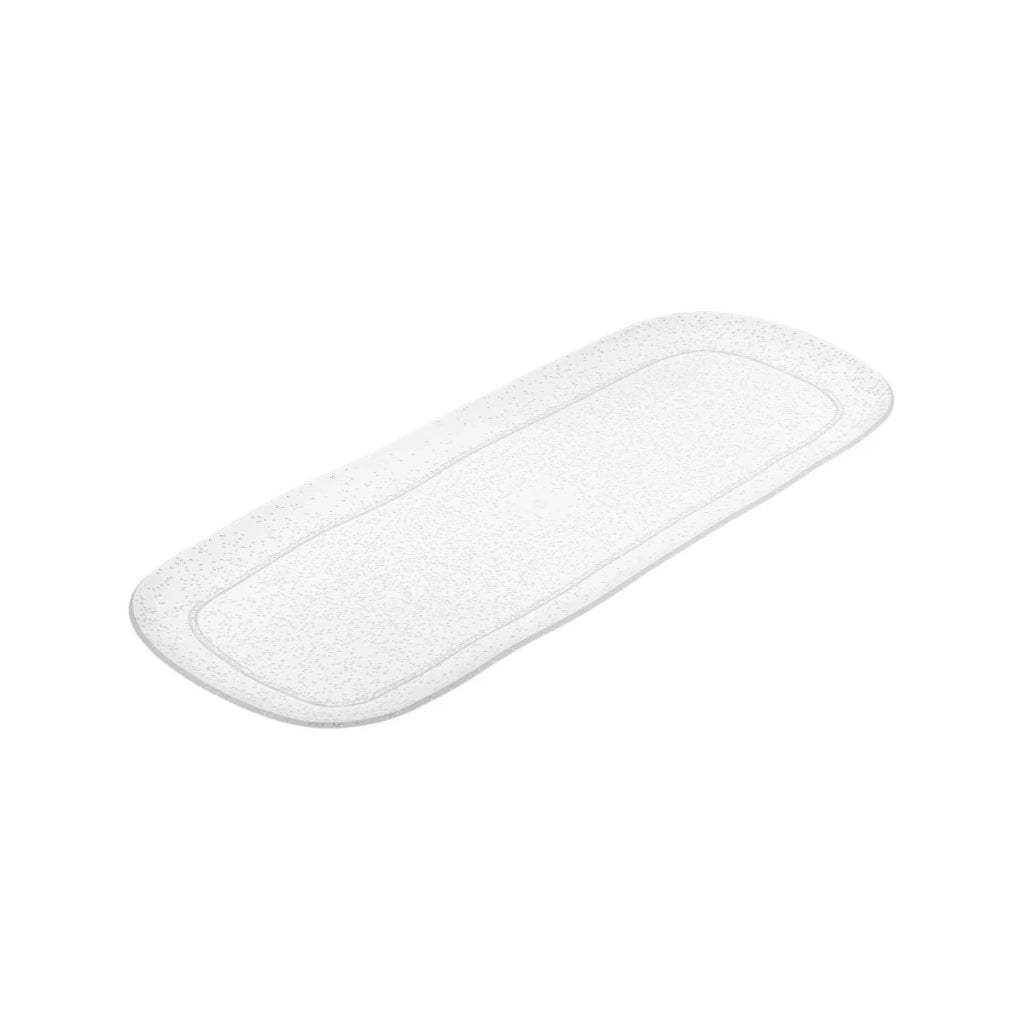 Vassoio rettangolare grande white Memento Synth in metacrilato cm 44x17