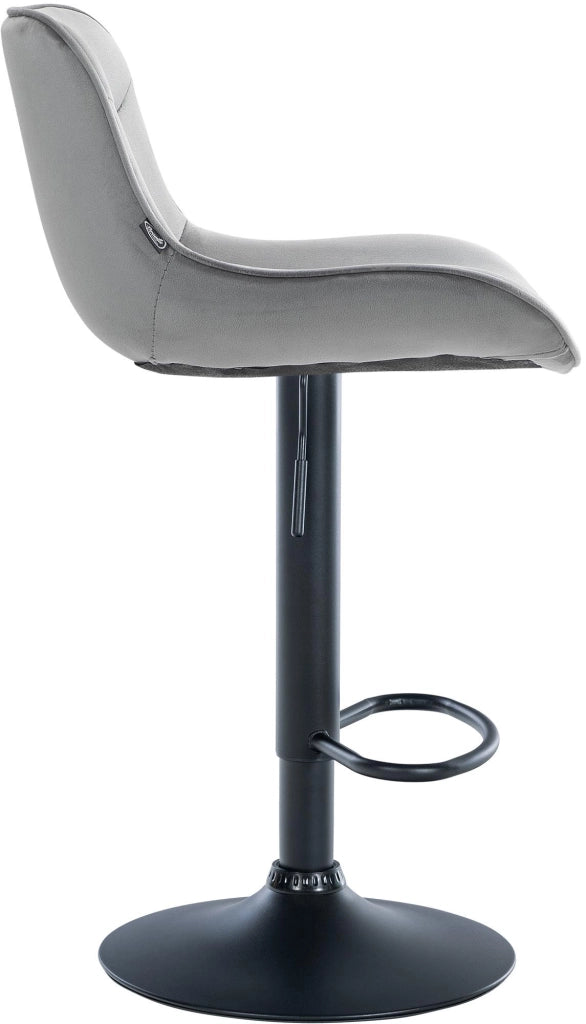 Barhocker Vonore Samt schwarz