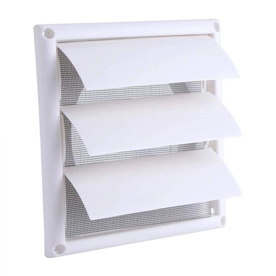 Reticolo di ventilazione con canali - Reticolo di ventilazione in plastica - Valvola di scarico - Reticolo di ventilazione chiuso - Reticolo di ventilazione 20 x 20 cm - Reticolo di protezione per rete antizanzare - Copertura di ventilazione