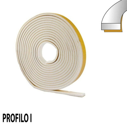 GUARNIZIONE ADESIVA PARAFREDDO 6 MT PARASPIFFERI PORTE FINESTRE GOMMA 0.9 CM I