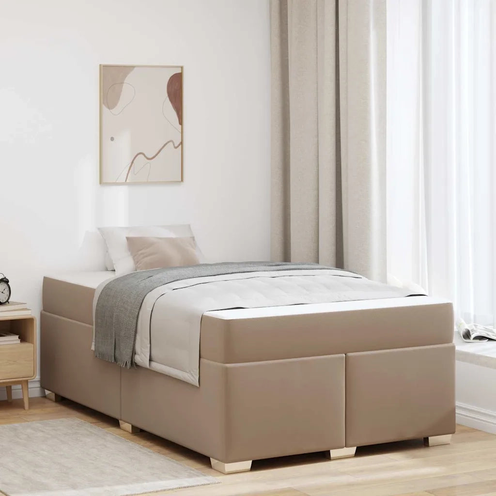 vidaXL Struttura del letto Cappuccino 120 x 200 cm Pelle sintetica