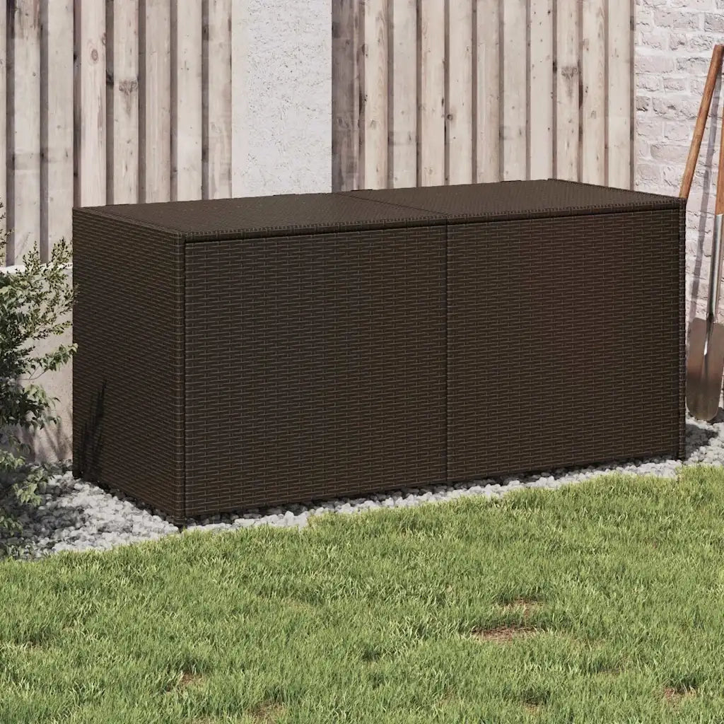 Contenitore da Giardino Marrone 283L in Polyrattan CFW7793776