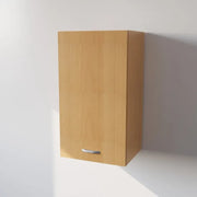 Pensile Cucina  in Legno Nobilitato Faggio, Mobile Alto con 1 Anta, Pensile Componibile Moderno Made in Italy (H72X45LXP33cm)
