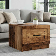 Tavolino da salotto con cassetto Legno antico 49 x 50 x 37 cm 895893