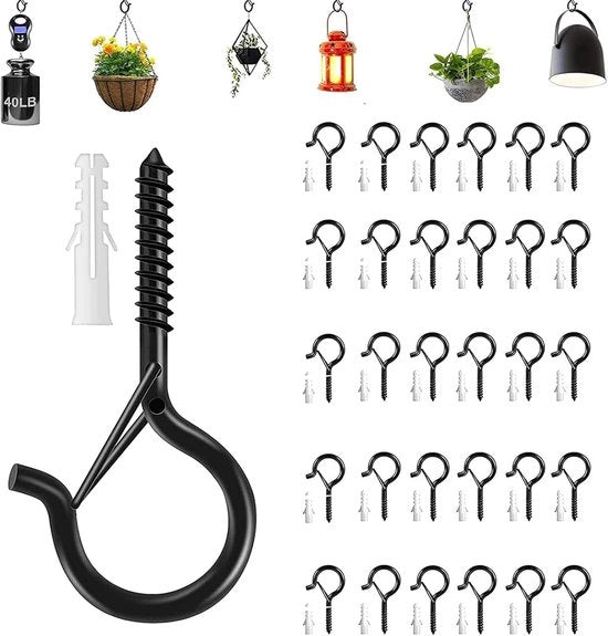 Viti in acciaio inossidabile - Spine di sicurezza - 30 pezzi - Interno ed esterno - Appeso di decorazioni