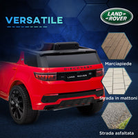 Macchina Elettrica per Bambini con Licenza Land Rover Discovery Sport 106x65,5x51 cm Rosso