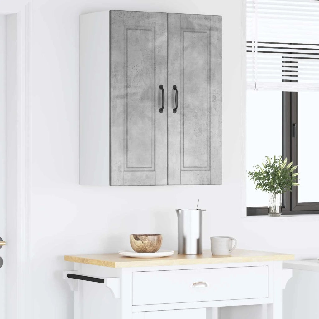 Armadietto a muro PORTO Grigio cemento 60 x 31 x 80 cm