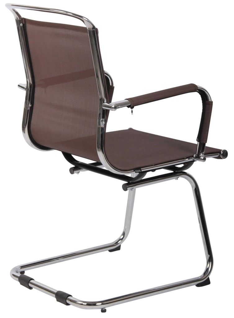 Sedia per visitatori in rete Barnet marrone