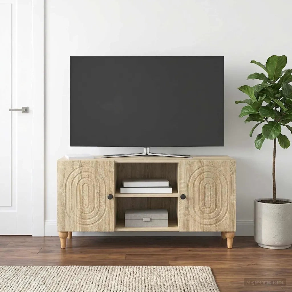 Mobile TV Rovere Sonoma 102 x 34,5 x 50 cm Legno ingegnerizzato 894237