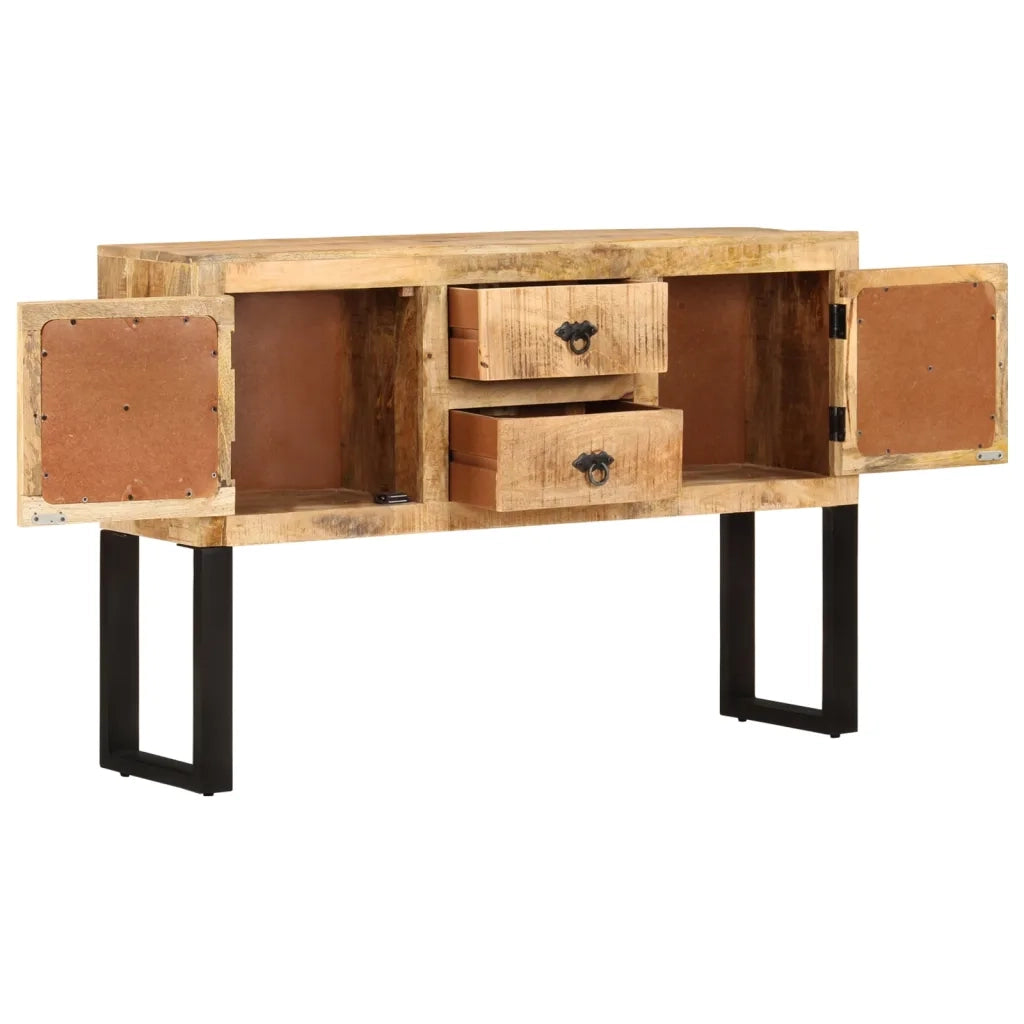 Credenza 110x30x74 cm in Legno di Mango Grezzo 328275