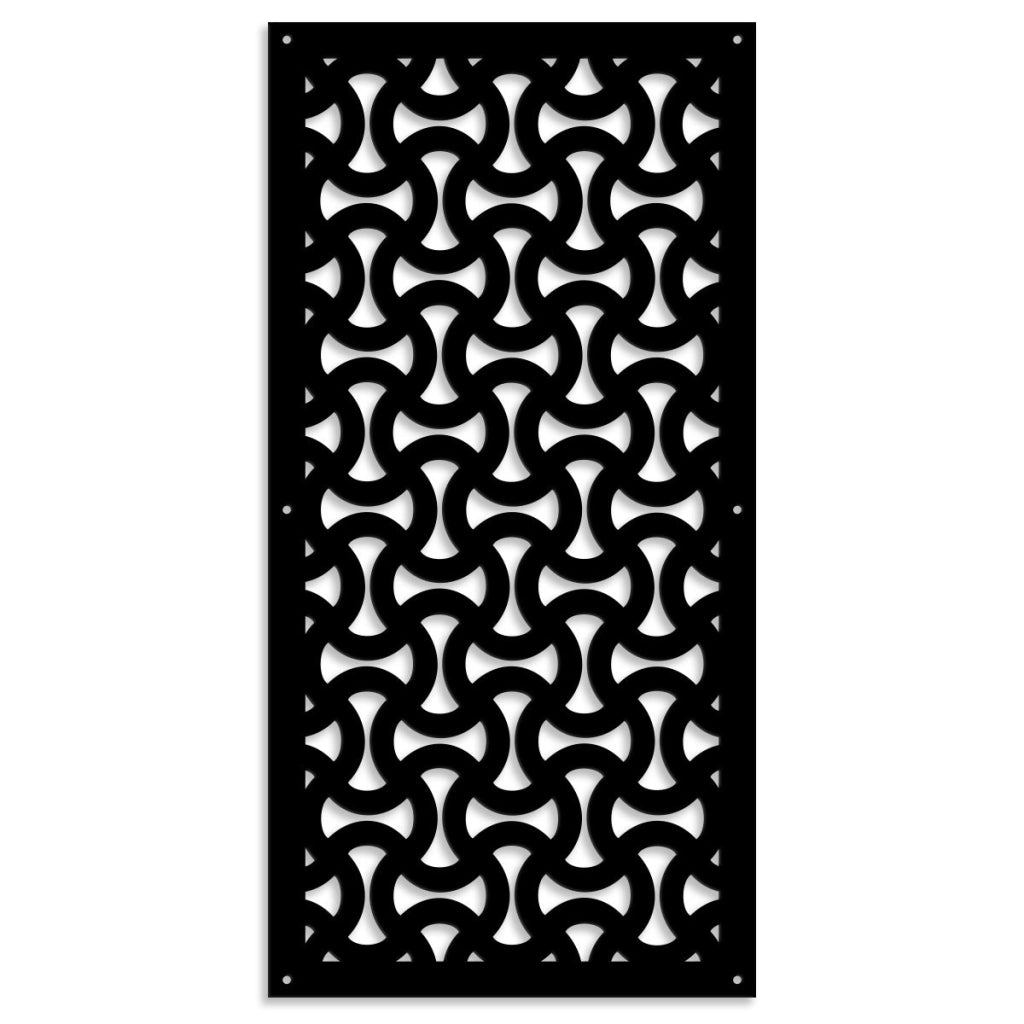 SNAKE - Pannello in PVC traforato - Parasole Colore: nero, Misura: 98x198 cm
