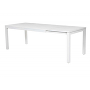 Tavolo alluminio new Boston bianco rettangolare cm 160/220x90h76