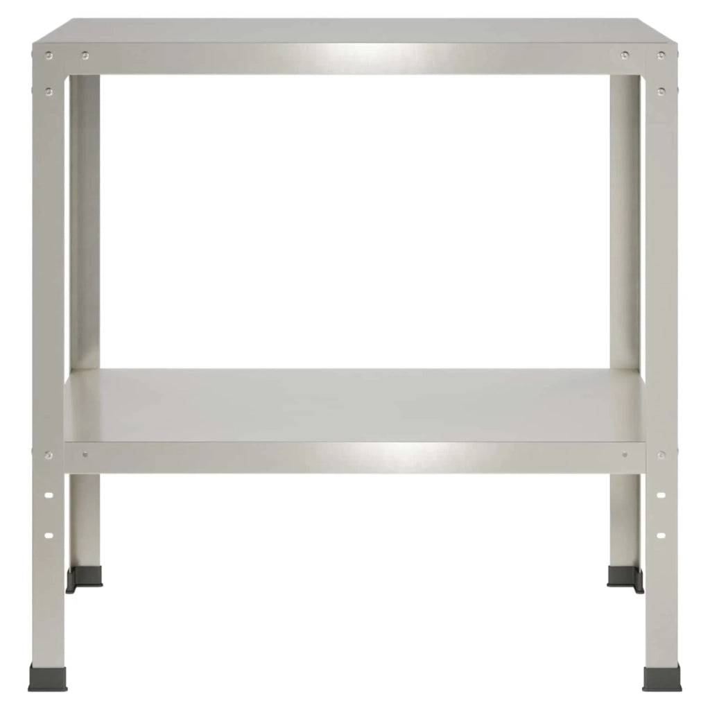Tavolo da rinvaso 80 x 50 x 80 cm Acciaio Inox Argento 8014887