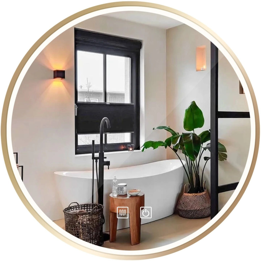 Specchio Led 70cm Mmj Gold