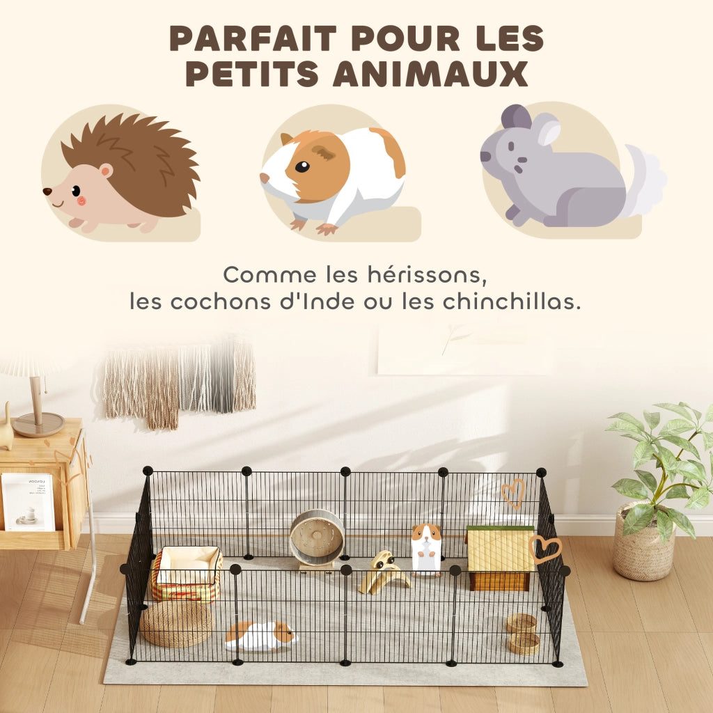 Recinto per animali domestici ¨C zephmum ¨C Nero 140x70x35 cm
