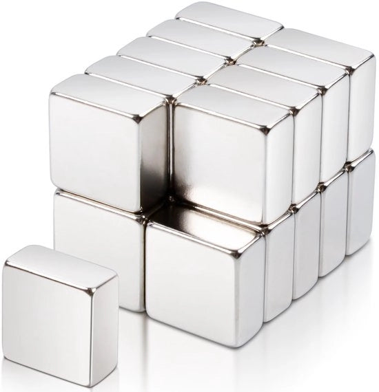20 pezzi di magneti neodymium rettangolari extra forti 10x10x5mm, magneti mini, piccoli magneti, strisce magnetiche forti per lavagna magnetica, frigorifero e lavagna bianca