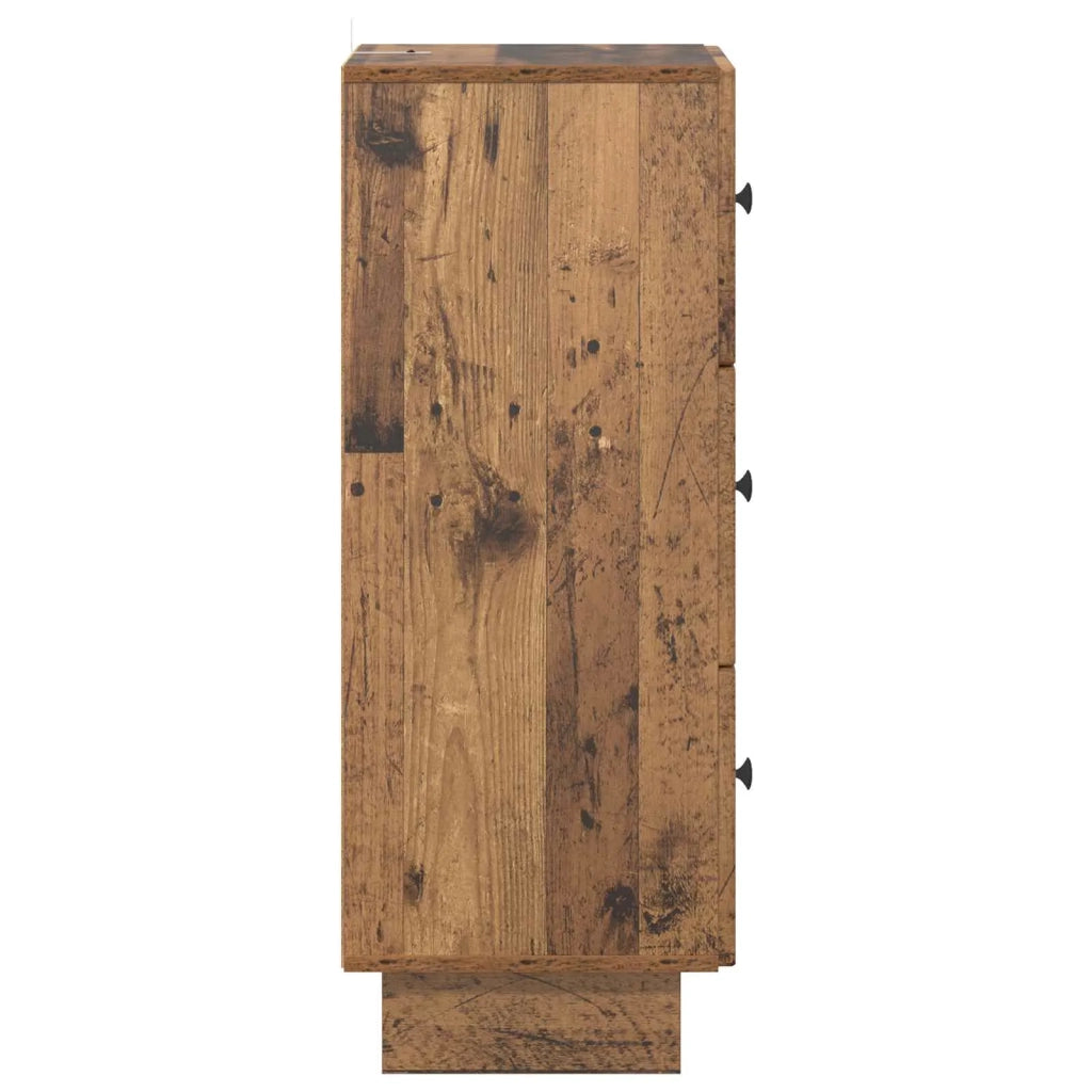 Mobile con Cassetti Legno antico 33 x 34,5 x 90 cm 893933