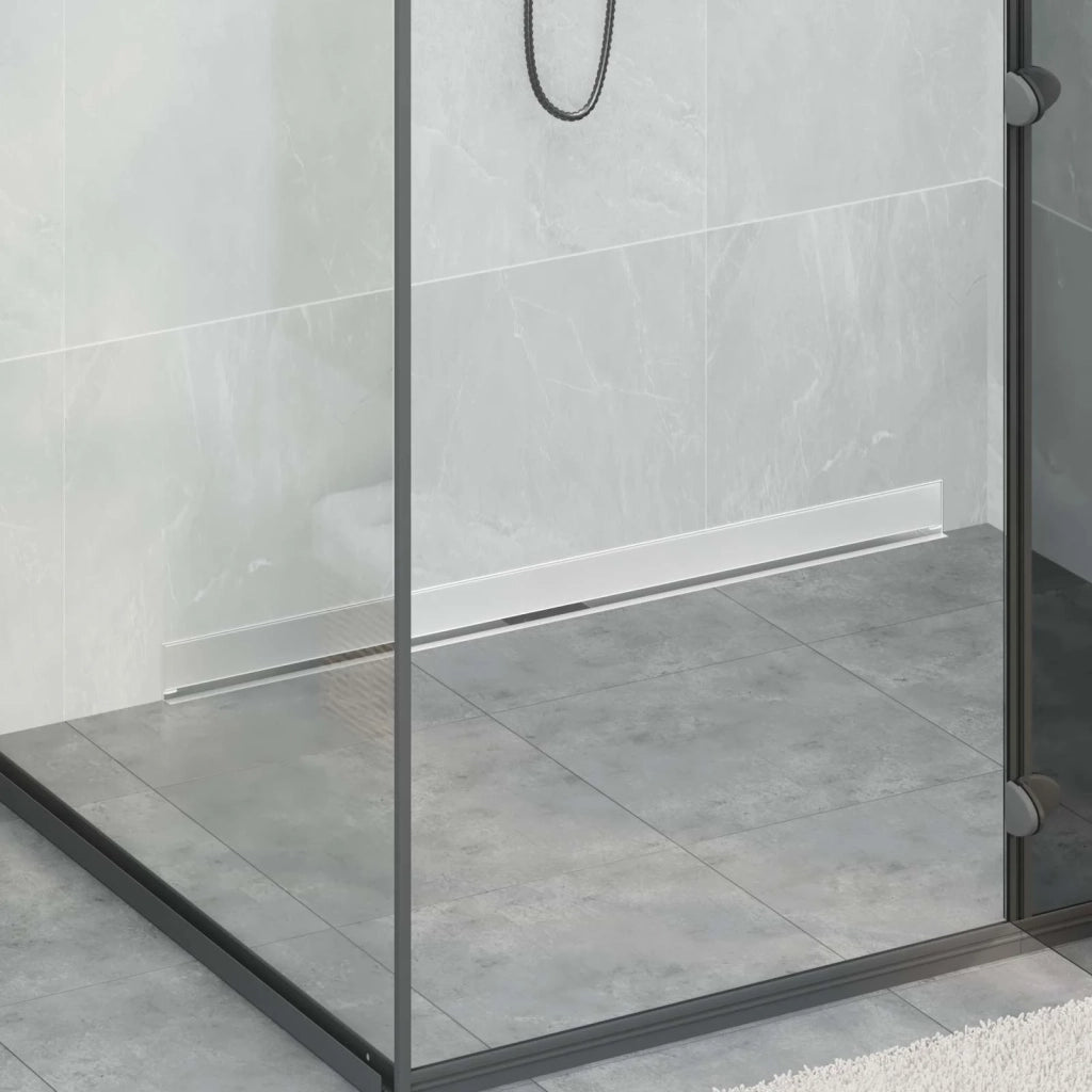 Scarico Doccia da Parete Argento 100 cm Acciaio Inox 304 42015996