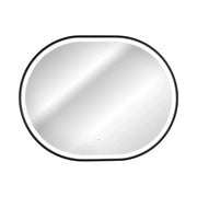 Specchio bagno LED dorato ovale 90x70 cm design