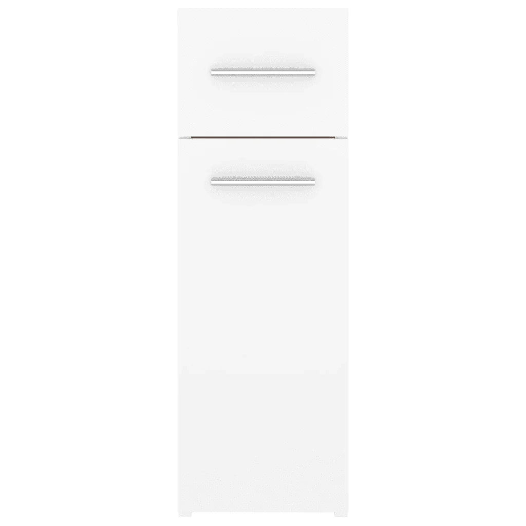 Mobiletto da farmacia bianco 20 x 45,5 x 60 cm legno massello design contemporaneo 02_0047785