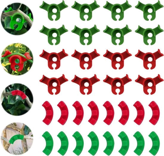 Clip di formatura per piante, 40 pezzi, per piegare piante, clip di supporto a 90 gradi, bender per piante, formattore di steli per giardinaggio