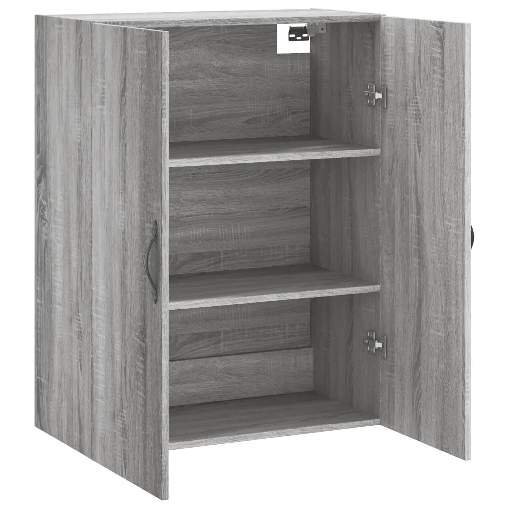 Mobile a Parete Grigio Sonoma 69,5x34x90 cm Legno Multistrato 834984