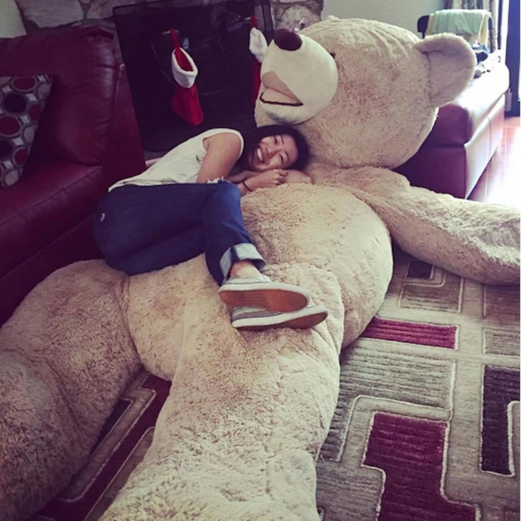 Orso Peluche Gigante 340cm - Fabbricato in Francia, Certificato CE - Morbido e Soffice, Abbracci Garantiti - Orsacchiotto di Peluche Grande Perfetto per Compleanni e Altre Celebrazioni