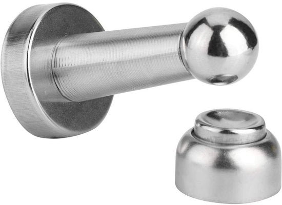 Stopper Magnetico per Porta - Portaferro Magnetico per Interni - Portaferro per Porte Basse - Portaferro in Acciaio Inossidabile - Installazione Facile