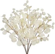 5 pezzi di fusti di eucalipto artificiale 48cm fusti di eucalipto artificiale bianchi steli piantine artificiali per fiori decorazione di casa