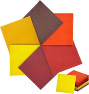 Servetten di carta per cocktail, dessert e cena, 120 pezzi, 6 colori, 127 x 127 cm, per festa di compleanno e cena di gala