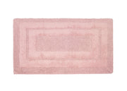 Tappeto Casa Bagno Cotone Spugna Morbida Tinta Unita Antiscivolo Sirio Rosa - 50x80 - Rosa