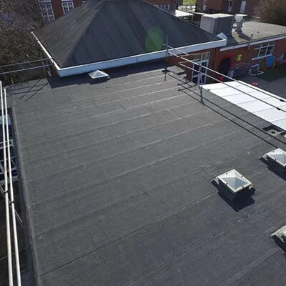 Guaina ardesiata casasciutta impermeabilizzazione tetti terrazze 1x10 m *** colore- grigio, confezione 1