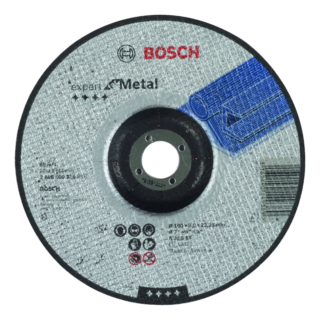 2608600316 - Mola da taglio a centro depresso Expert for Metal A 30 S BF, 180 mm, 3,0 mm