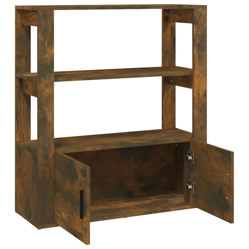 Credenza cassettiera armadio mobile contenitore organizer per cucina soggiorno salotto 80 x 30 x 90 cm legno ingegnerizzato marrone 02_0031107