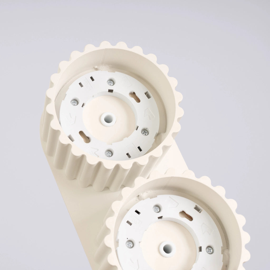Plafoniera moderna ovale beige 21cm 2xGX53 VISTAO Pure Lume