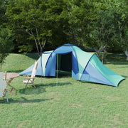 Tenda da Campeggio per 6 Persone-Tenda per Famiglie Blu e Verde