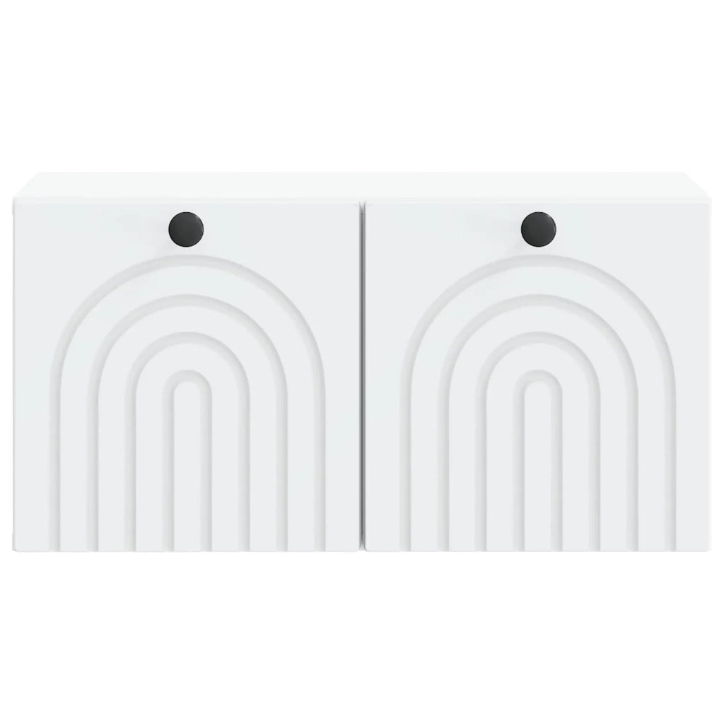 Mobile Porta TV da Muro Bianco 59,5 x 31 x 30 cm 898195