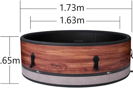 Vasca Idromassaggio da Esterno Spa Riscaldata 173x173x65 cm 6 Posti Wi-Fi Duet Diva Smart