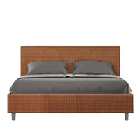 Letto Matrimoniale 160x200 cm Senza Rete Adele Labirinto 04 Arancione