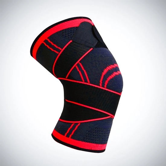 Protezione ginocchia XL [Peso consigliato: 73-82 kg][Pezzo singolo] Ginocchiere rossa per fitness, corsa, squat, antiscivolo, compressione, protezione ginocchio e menisco per uomo e donna, attrezzatura protettiva per basket